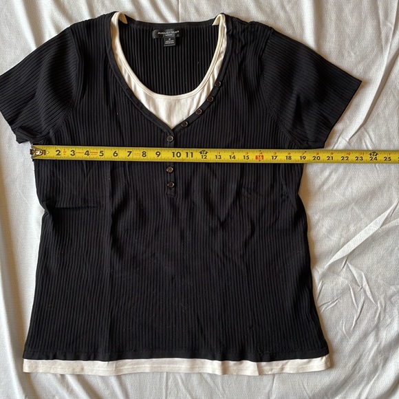 August Silk Woman short sleeve ribbed top - Picture 7 of 9